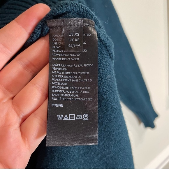 By Anthropologie Welford Tunic Sweater XS Dark Turquoise - Picture 10 of 10